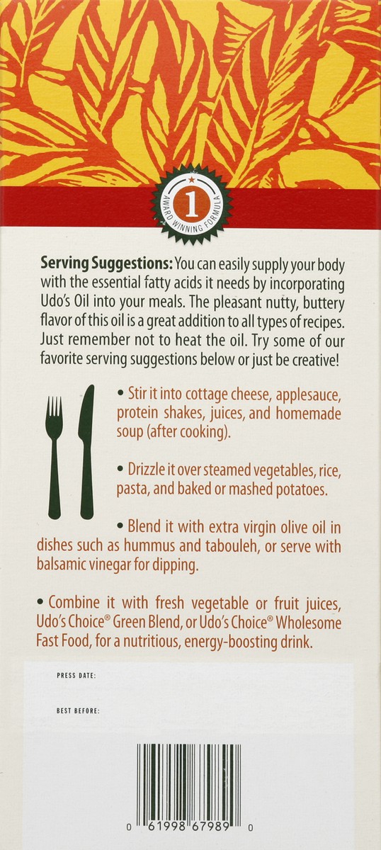 slide 2 of 4, Flora Udo's Choice Oil Blend, 32 oz