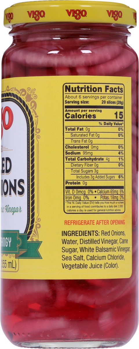 slide 6 of 13, Vigo Marinated Pickled Red Onions with White Balsamic Vinegar - 12 fl oz, 12 fl oz