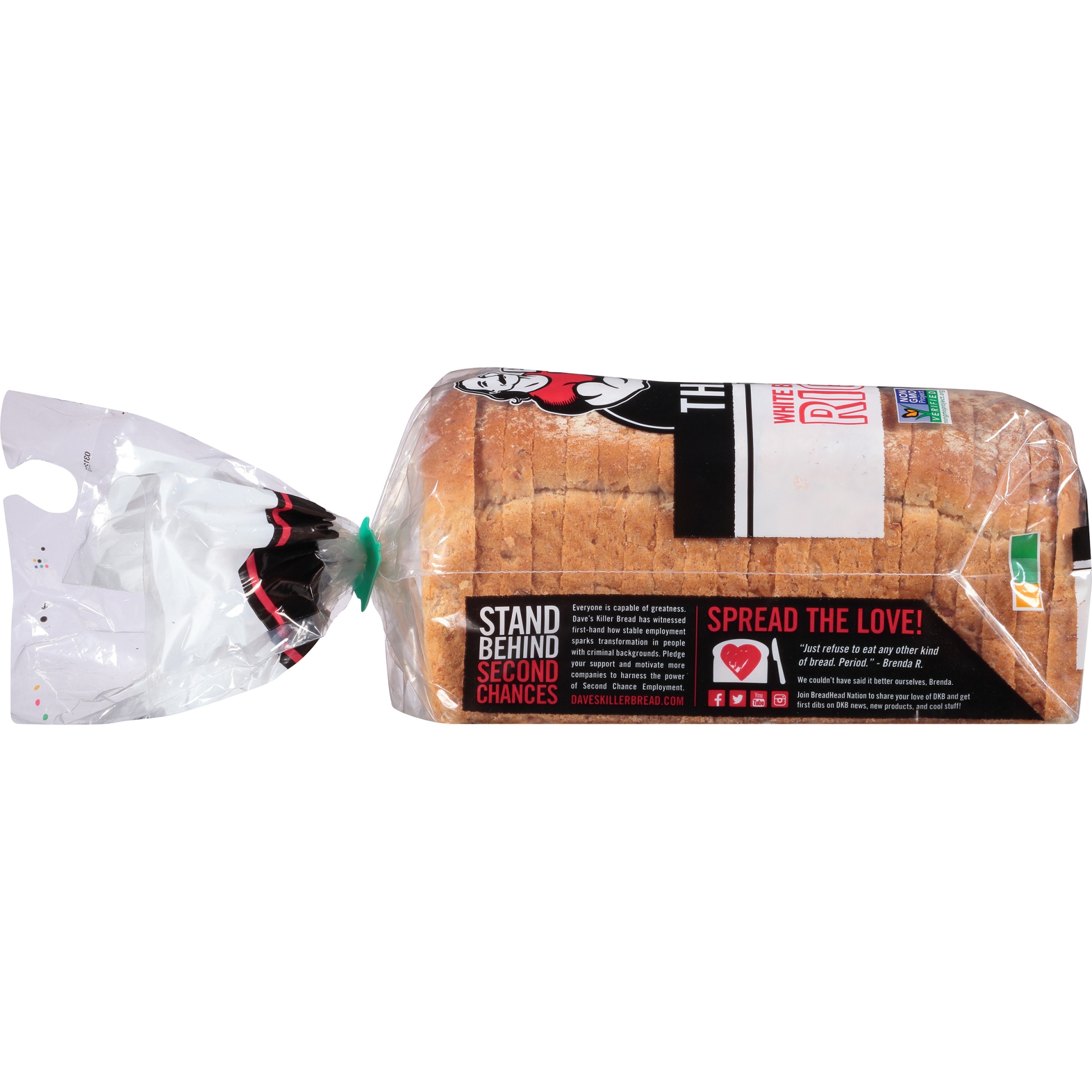 slide 5 of 8, Dave's Killer Bread Bread, Organic, White Bread Done Right, Thin-Sliced, 20.5 oz