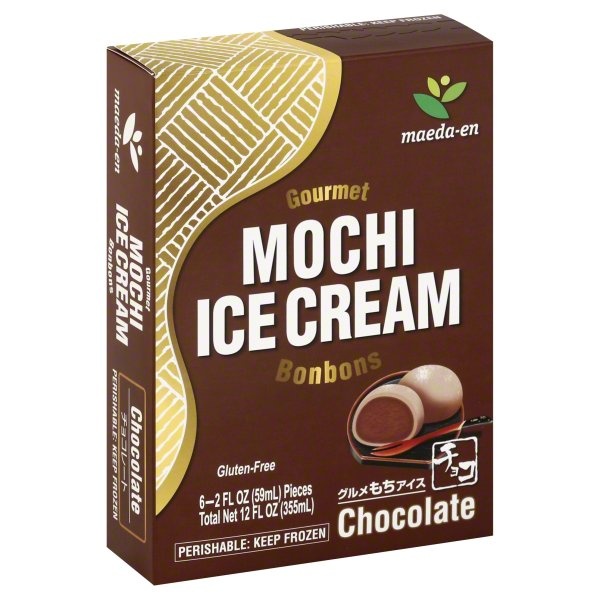 slide 1 of 1, maeda-en Ice Cream, Mochi, Chocolate, 1 ct