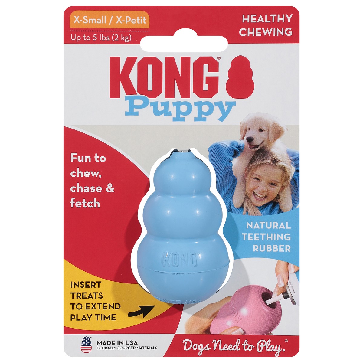 slide 1 of 9, KONG Puppy Dog Toy 1 ea, 1 ct