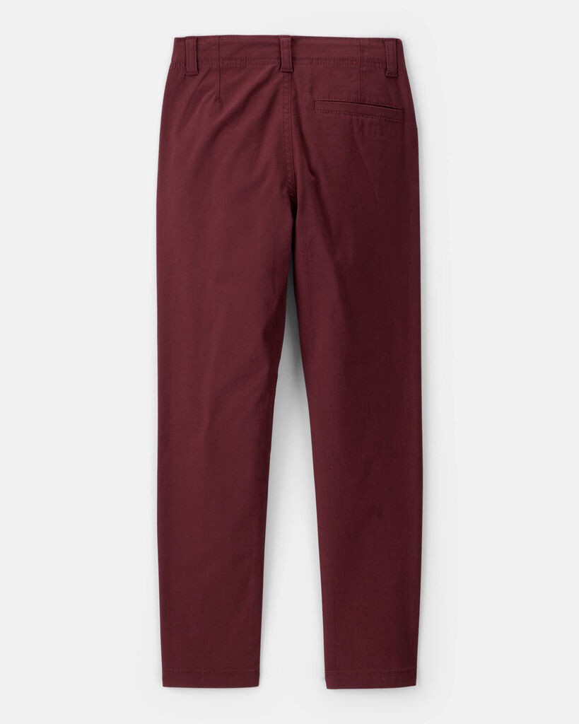 slide 2 of 3, Oshkosh Boys Flat Front Fashion Pants - Red Red 4, 1 ct