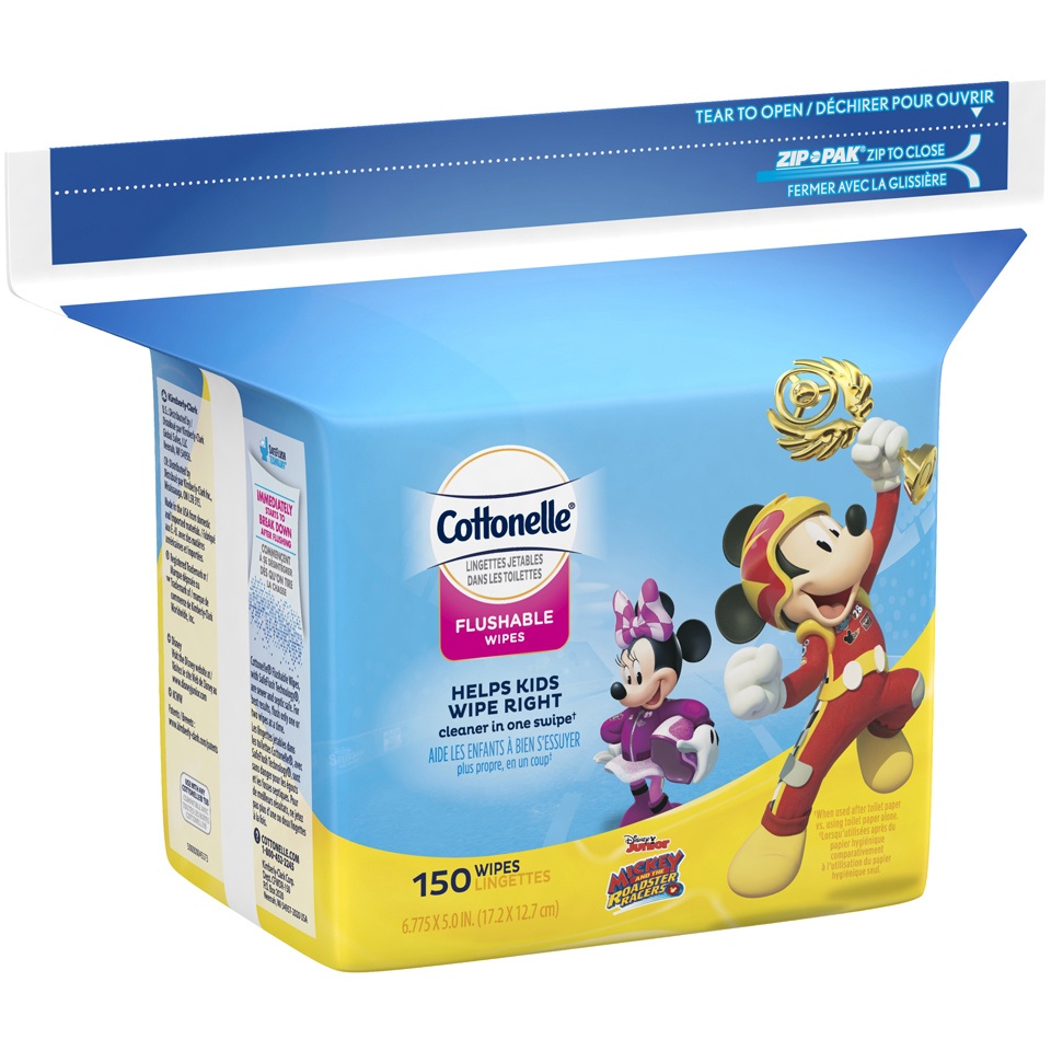 slide 2 of 3, Pull-Ups Cottonelle Wipes, 150 ct