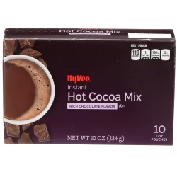 Hy-vee Rich Chocolate Flavor Instant Hot Cocoa Mix - 10 ct; 1 oz