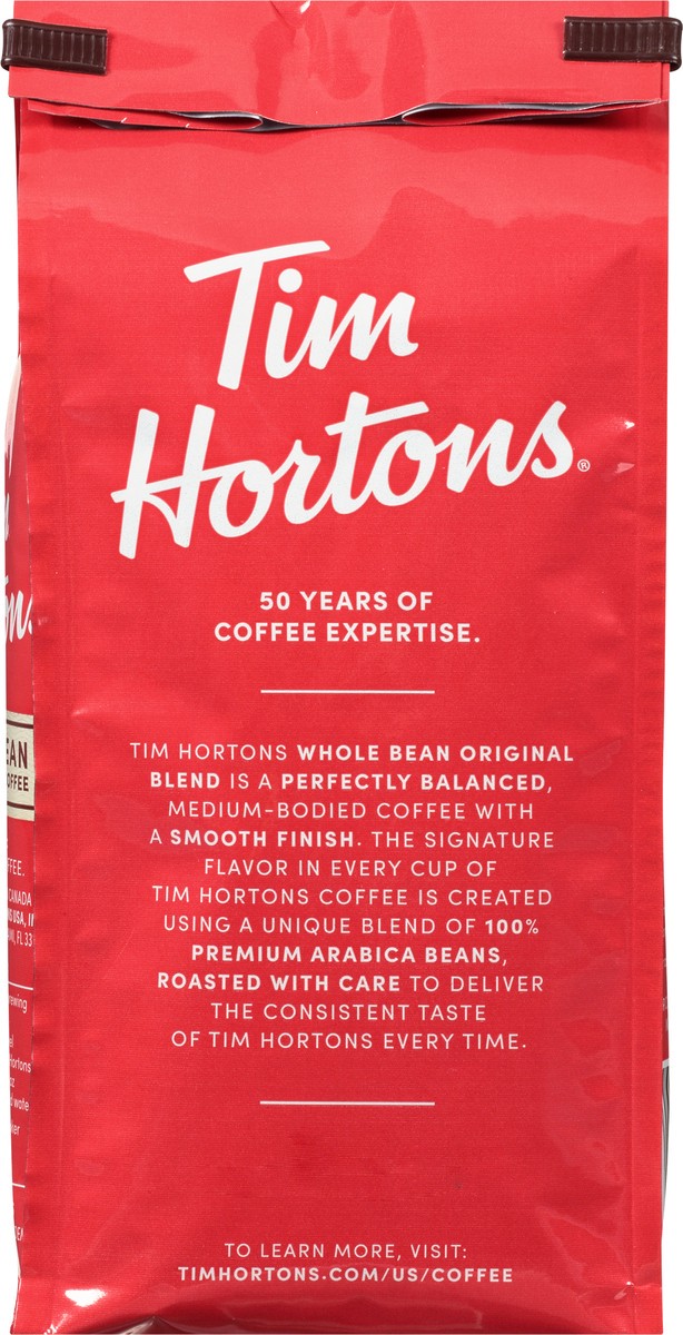 slide 4 of 13, Tim Hortons Original Blend Medium Roast Whole Bean Coffee 12 oz, 12 oz