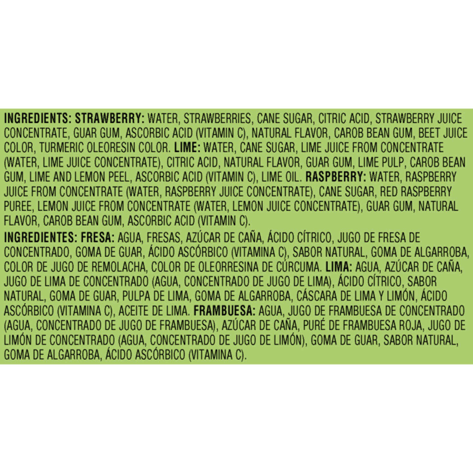 slide 6 of 6, Outshine Fruit Ice Bars Variety 12 Pack Strawberry/Lime/Raspberry, 12 ct