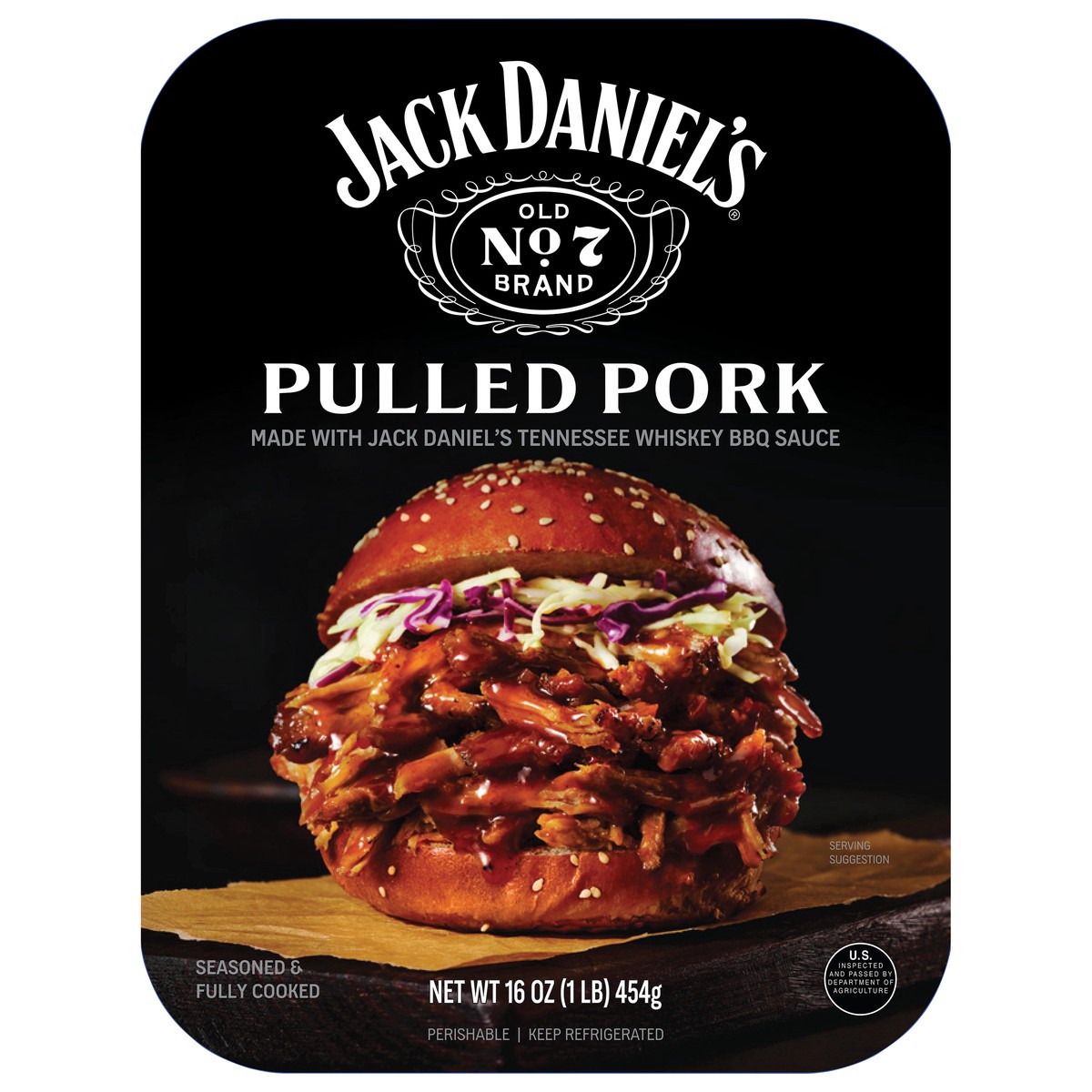 slide 1 of 9, Jack Daniel's Old No. 7 Pulled Pork 16oz, 16 oz