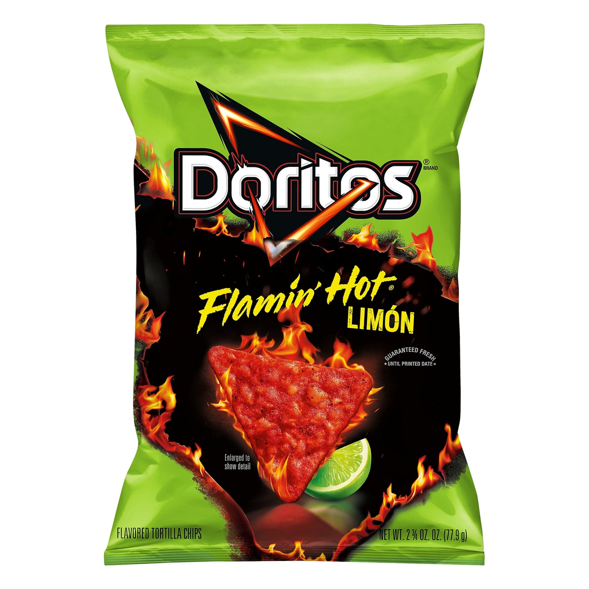 slide 1 of 6, Doritos Flamin Hot Limon Tortilla Chips, 2.75 oz