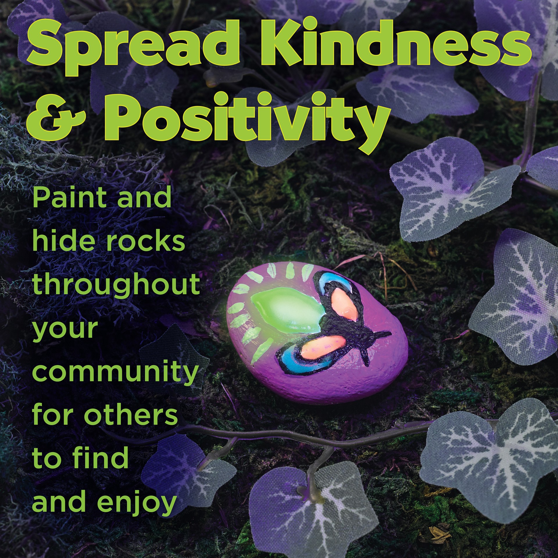 slide 9 of 10, Faber-Castell Glow In The Dark Rock Painting Kit, 24 ct