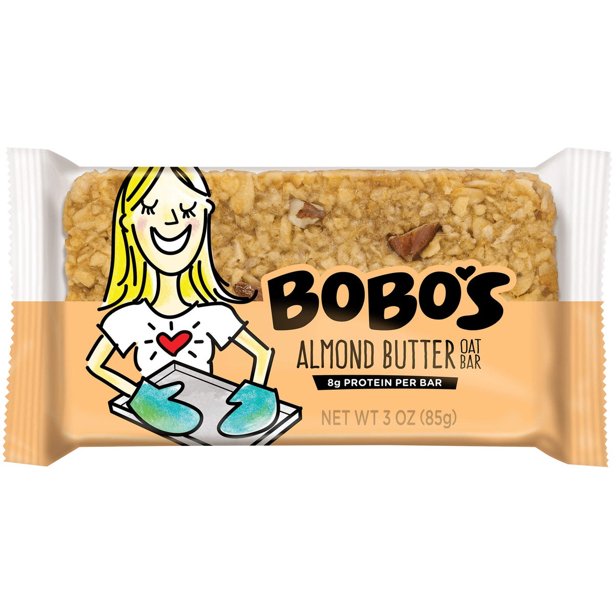 slide 5 of 6, Bobo's Almond Butter Oat Bar 3 oz. Wrapper, 3 oz