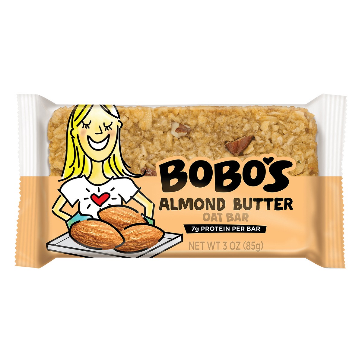 slide 4 of 6, Bobo's Almond Butter Oat Bar 3 oz. Wrapper, 3 oz