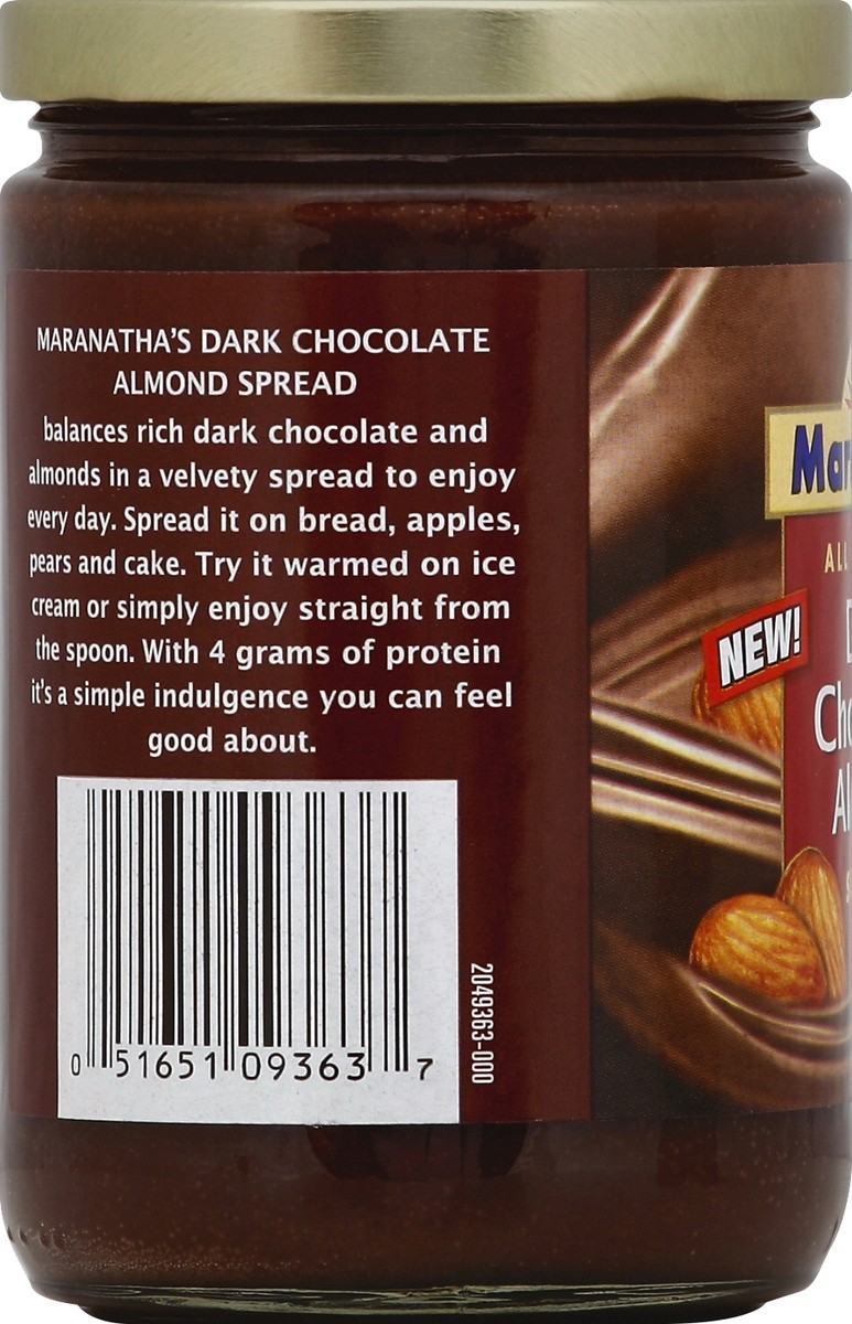 slide 3 of 6, MaraNatha Creamy Dark Chocolate Almond Butter Spread, 13 oz