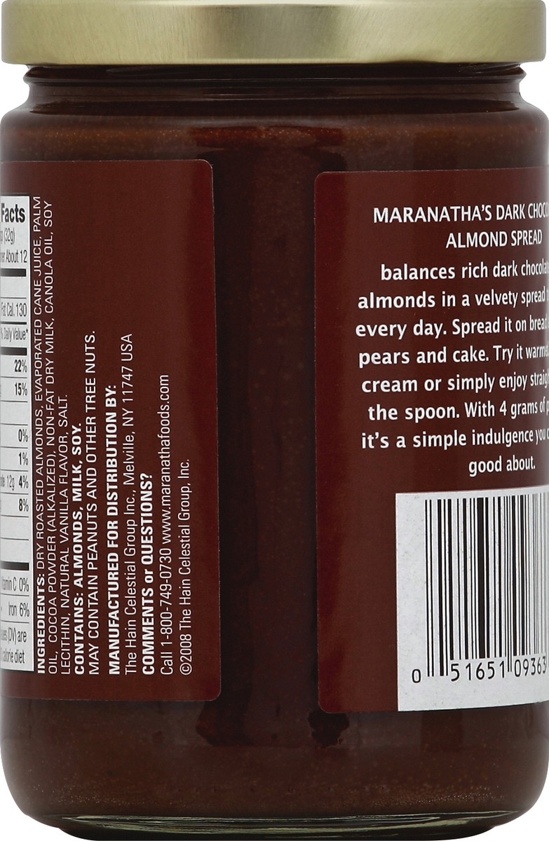 slide 6 of 6, MaraNatha Creamy Dark Chocolate Almond Butter Spread, 13 oz