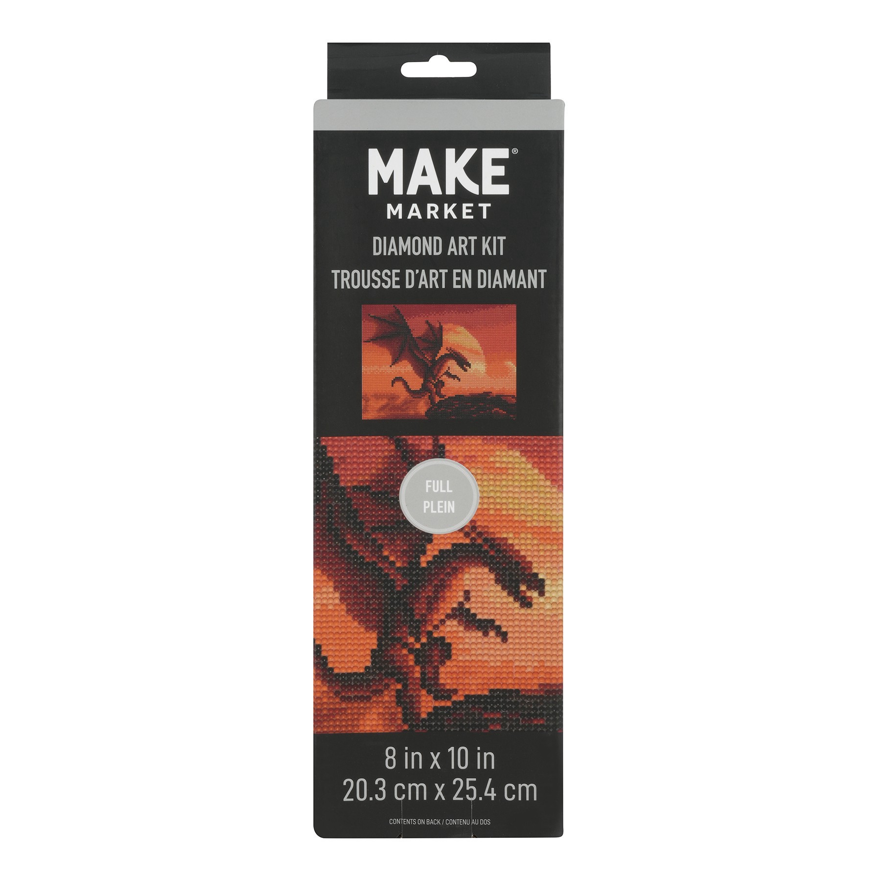 slide 6 of 6, Dragon Diamond Art Kit By Make Market, 8 in x 10 in