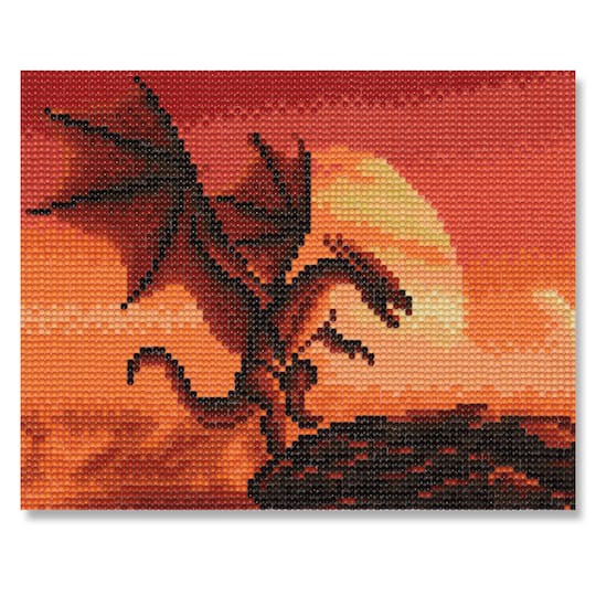 slide 1 of 6, Dragon Diamond Art Kit By Make Market, 8 in x 10 in