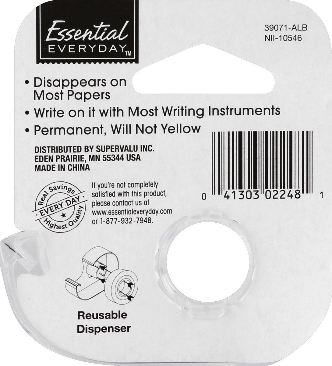 slide 7 of 7, Essential Everyday Tape Invsbl.75X300, 1 ct