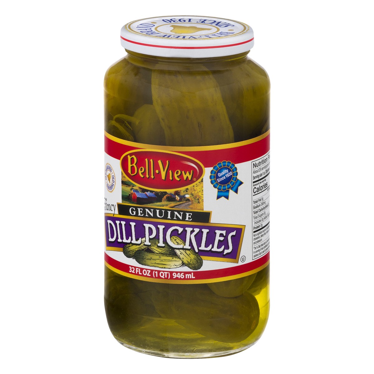 slide 7 of 11, Bell-View Fancy Genuine Dill Pickles 32.0 oz, 32 oz