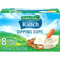 Hidden Valley The Original Ranch Dipping Cups Topping & Dressing 8 ea