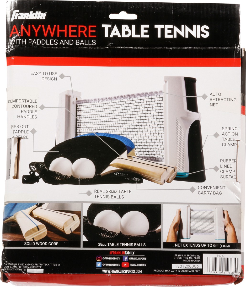 slide 2 of 11, Franklin Anywhere Table Tennis 1 ea, 1 ct