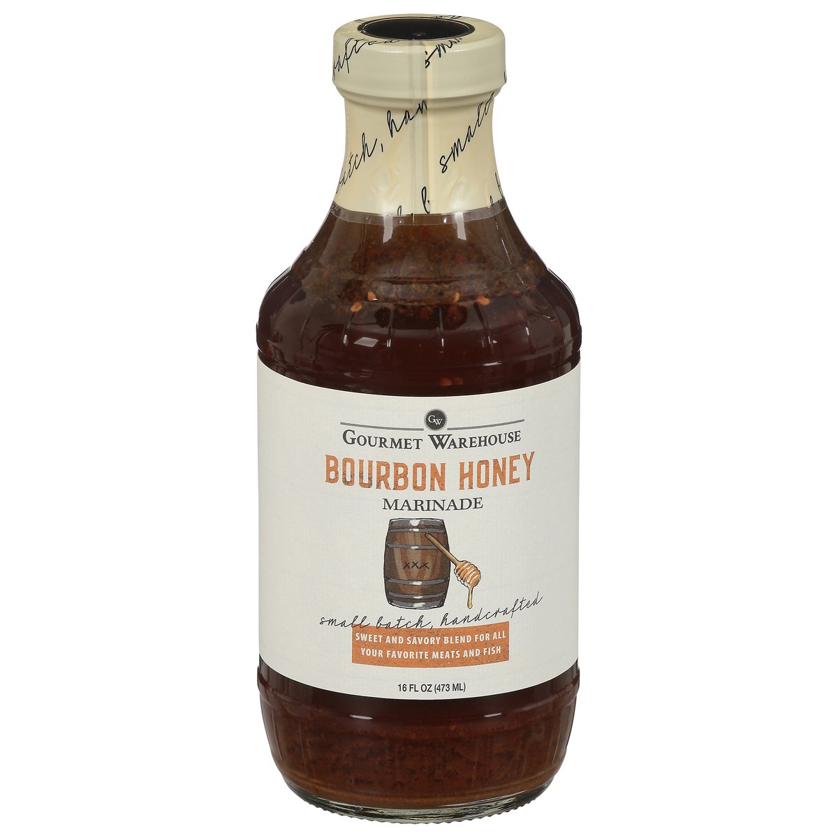 slide 1 of 9, Gourmet Warehouse Bourbon Honey Marinade 16 fl oz, 16 oz