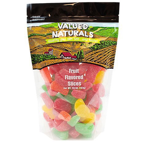 slide 1 of 1, Valued Naturals Fruit Flavored Slices - 26 Oz, 26 oz
