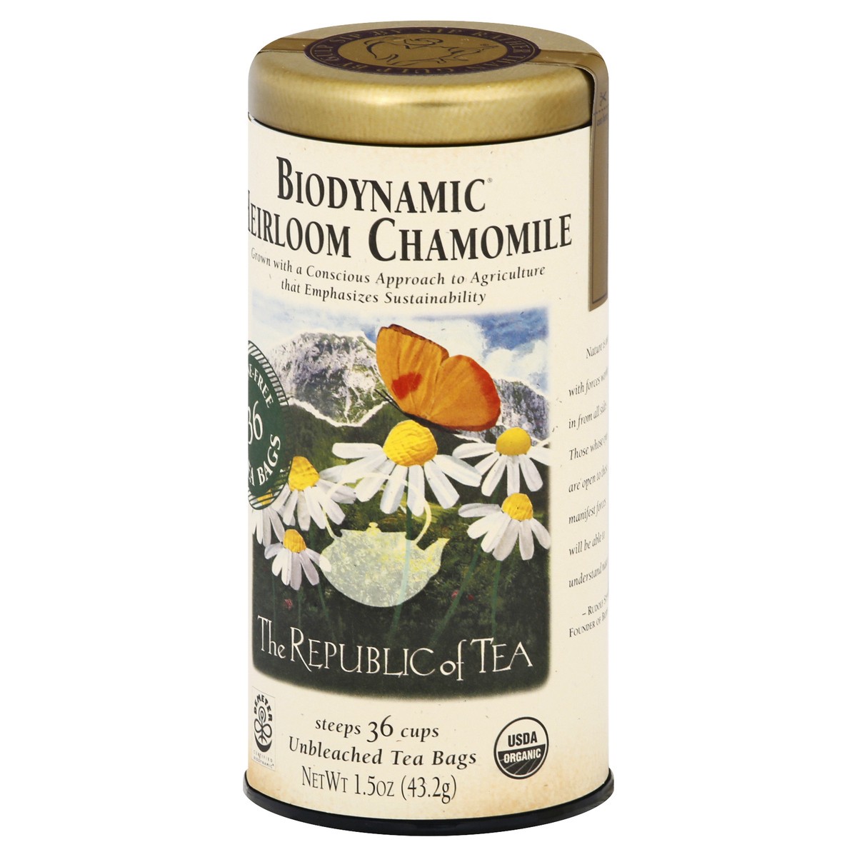 slide 3 of 9, The Republic of Tea Bio Heir Chamomile, 36 ct