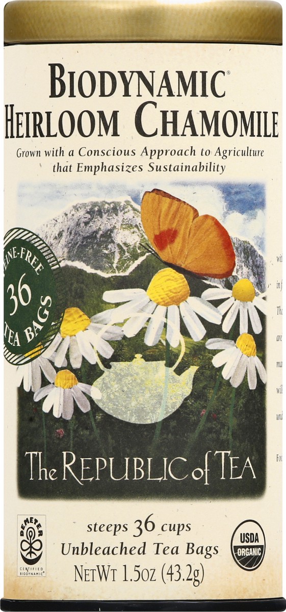 slide 6 of 9, The Republic of Tea Bio Heir Chamomile, 36 ct