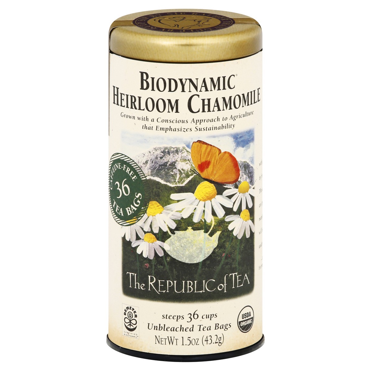 slide 1 of 9, The Republic of Tea Bio Heir Chamomile, 36 ct