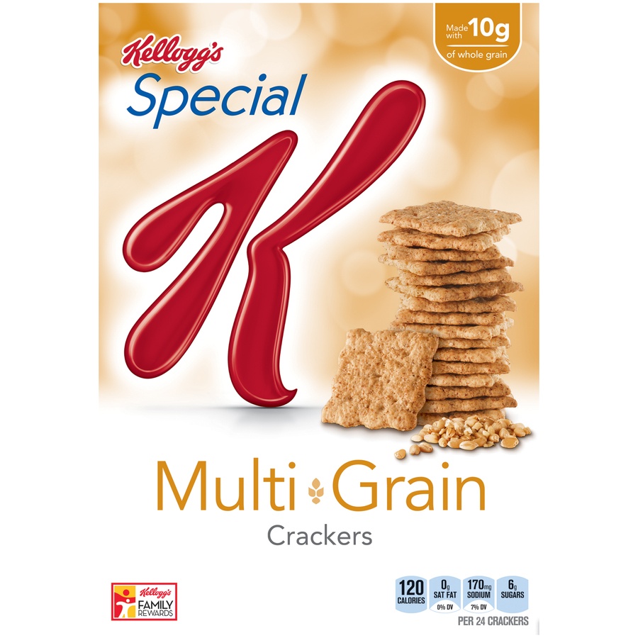 slide 1 of 1, Special K Crackers, Multi-Grain, 8 oz