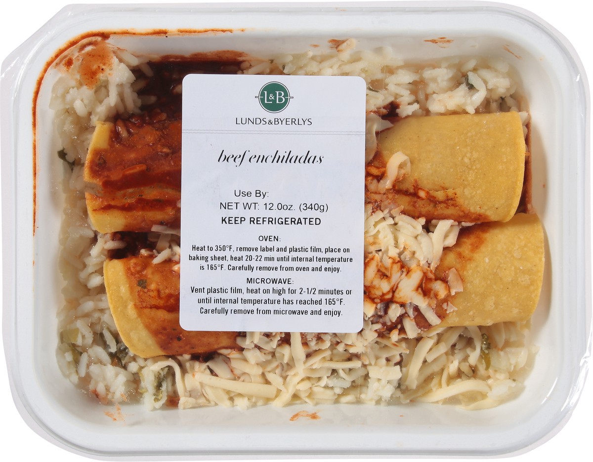 slide 10 of 13, Lunds & Byerlys Beef Enchiladas 12.0 oz, 12 oz