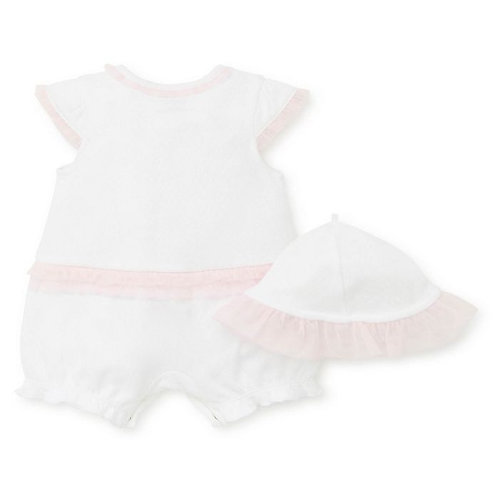 slide 2 of 2, Little Me Newborn Hearts Romper and Hat Set, 2 ct