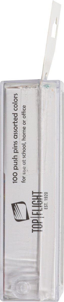 slide 11 of 12, Top Flight Opaque Push Pins Assorted Colors - Each, 1 ct