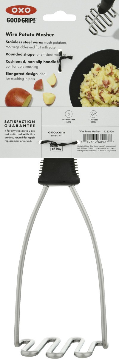 slide 2 of 9, OXO Good Grips Wire Potato Masher 1 ea, 1 ct