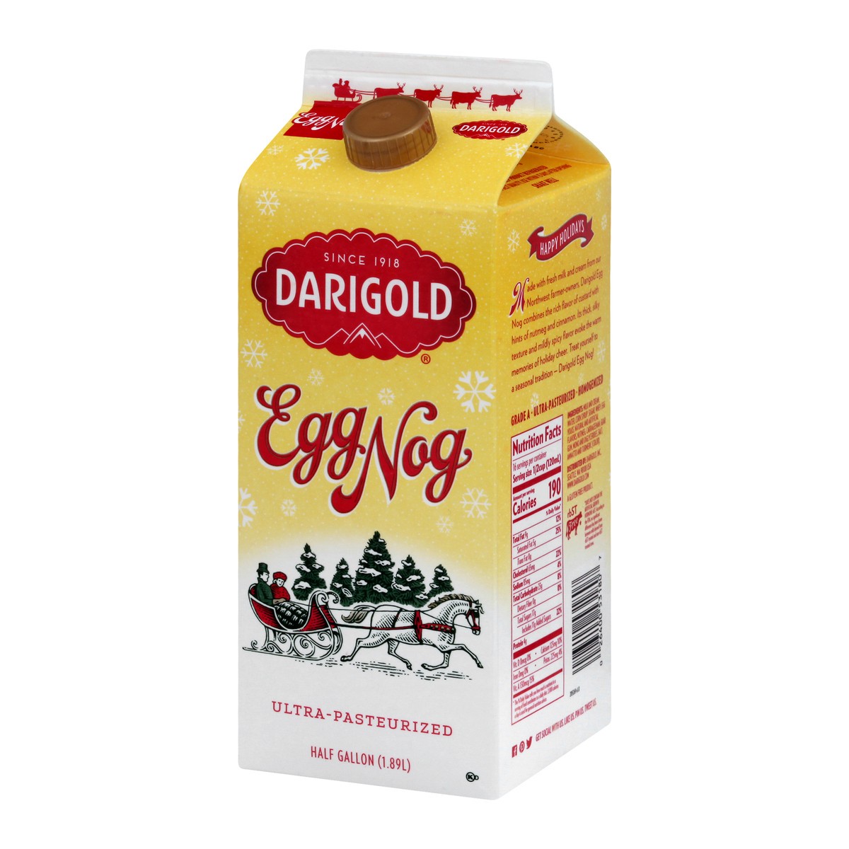 slide 13 of 13, Darigold Egg Nog 0.5 gl, 1/2 gal