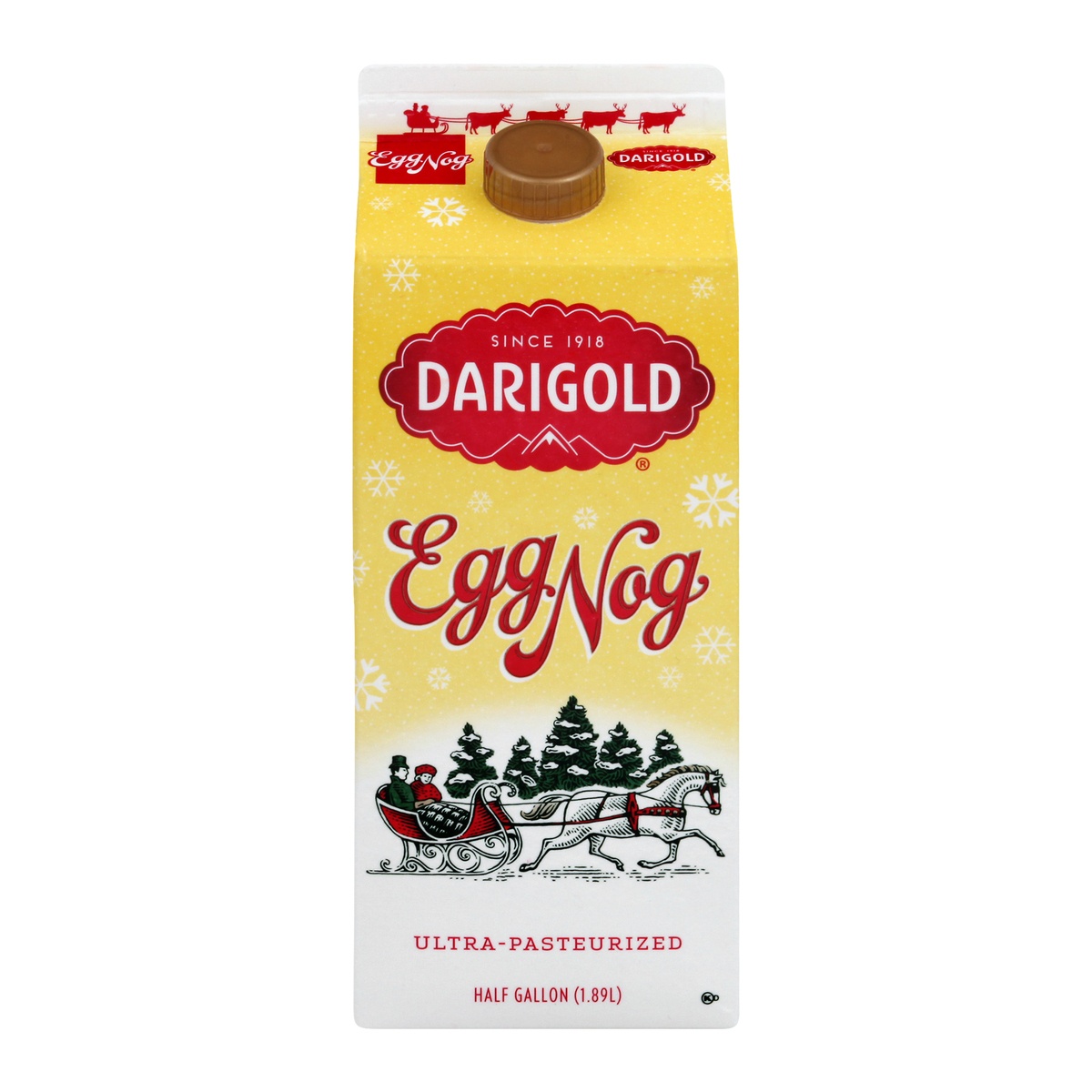 slide 1 of 8, Darigold Egg Nog 0.5 gl, 1/2 gal