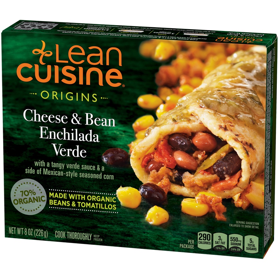 slide 3 of 8, Lean Cuisine Marketplace Bean and Cheese Enchilada Verde, 8 oz