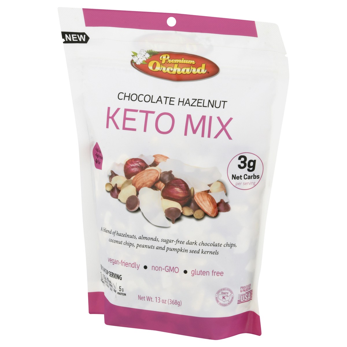 slide 8 of 11, Premium Orchard Keto Mix Chocolate Hazelnut - 13 OZ, 13 oz
