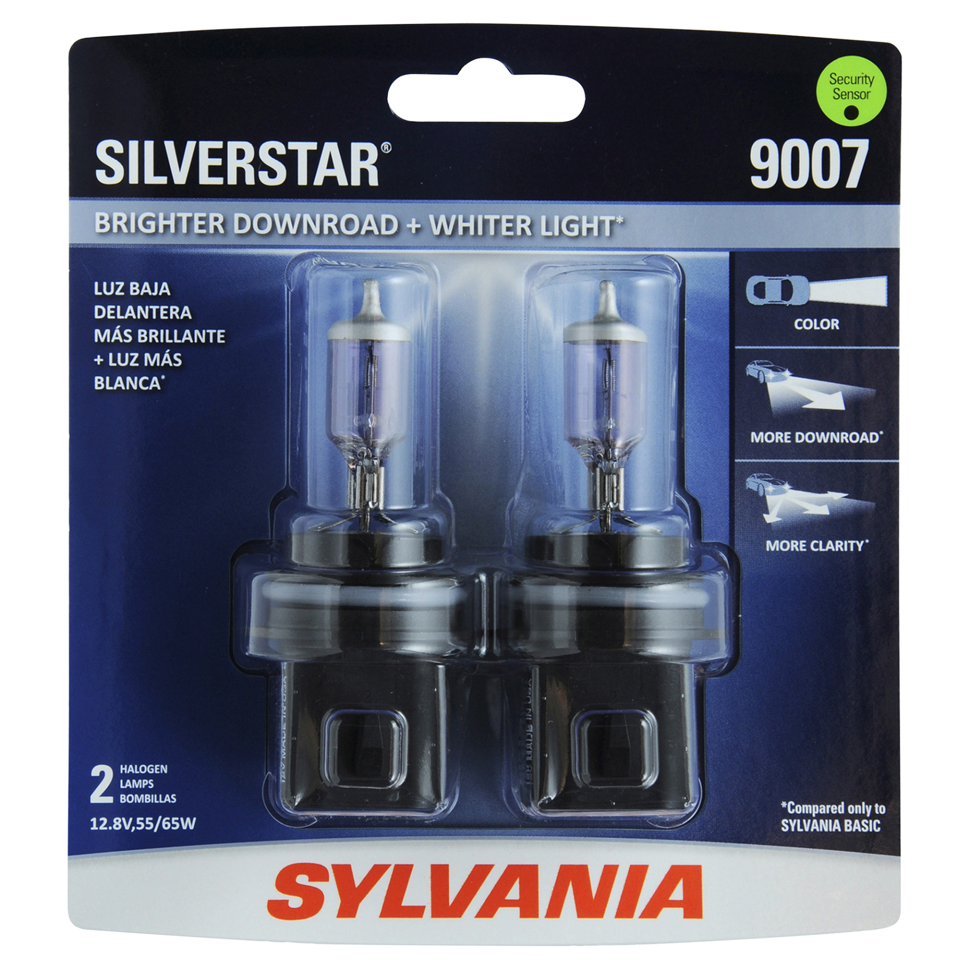 slide 1 of 6, Sylvania 9007 SilverStar Headlight, 2 ct