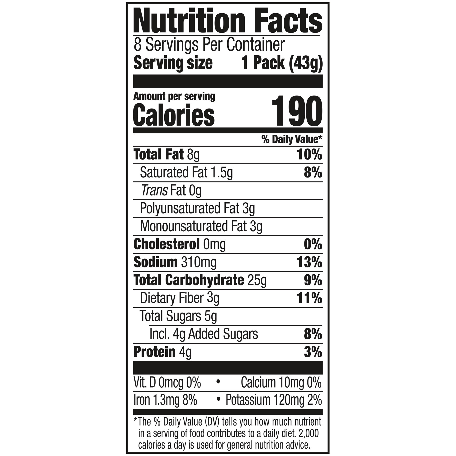 slide 2 of 5, Lance Sandwich Crackers, Made with Whole Grain Crackers, Peanut Butter, 8 Individual Packs, 12.1 oz