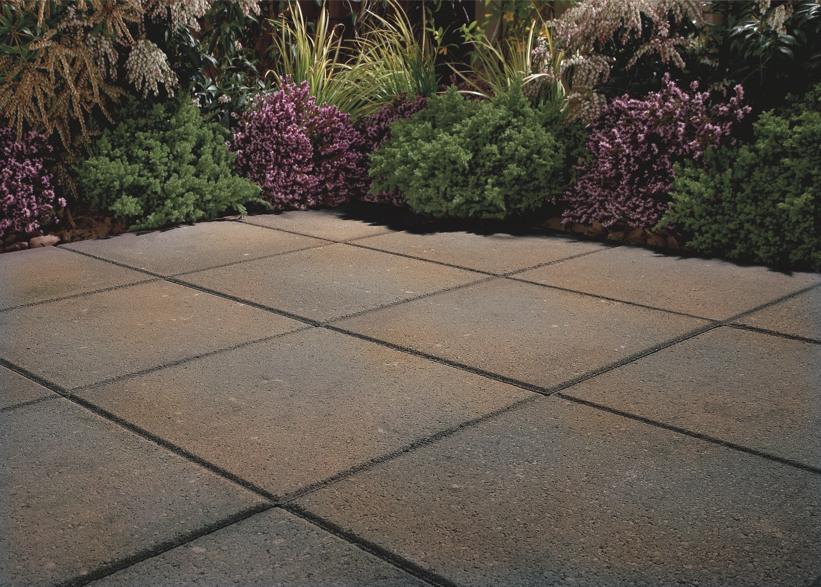 slide 5 of 5, 12.0-in L x 12.0-in W x 2.0-in H Square Chandler Concrete Patio stone, 1 ct