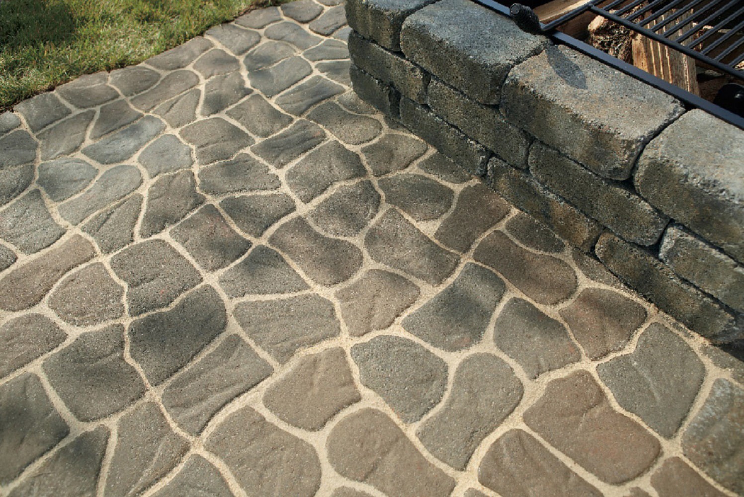slide 4 of 6, 13.0-in L x 11.0-in W x 2.0-in H Rectangle Tranquil Concrete Patio stone, 1 ct