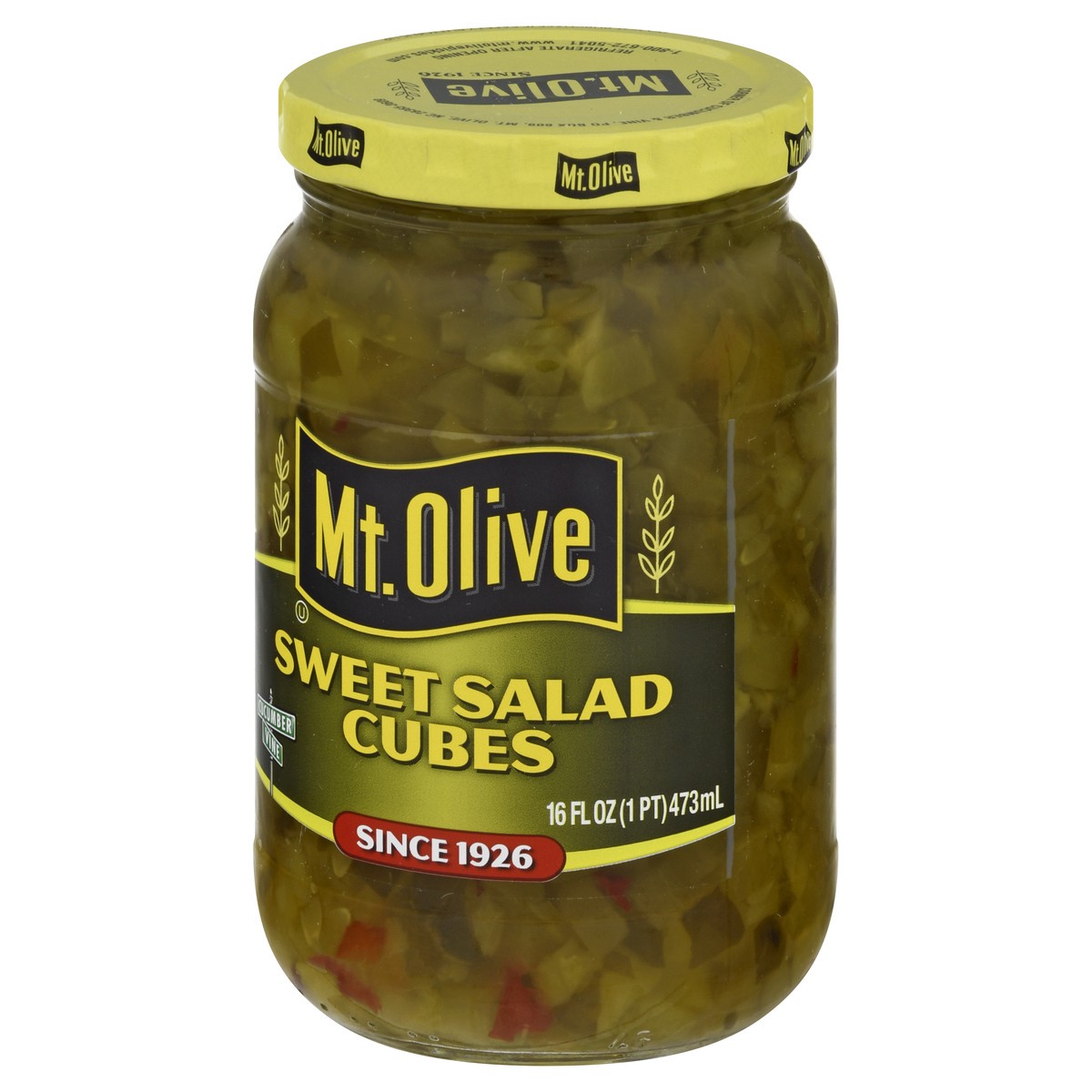 slide 2 of 9, Mt. Olive Sweet Salad Cubes 16 oz Jar, 16 oz