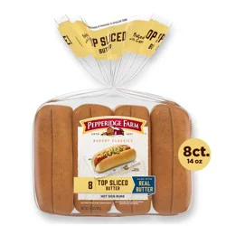 Pepperidge Farm Top Sliced Butter Hot Dog Buns
