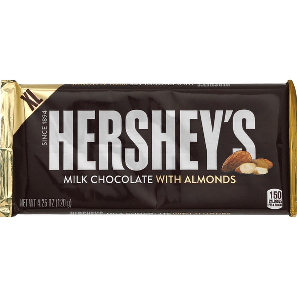 slide 1 of 1, Hershey's Milk Chocolate With Almonds, Xl, 4.25 oz