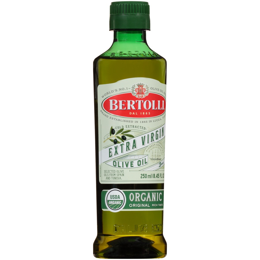 slide 2 of 8, Bertolli Extra Virgin Organic Olive Oil 8.45 fl oz, 