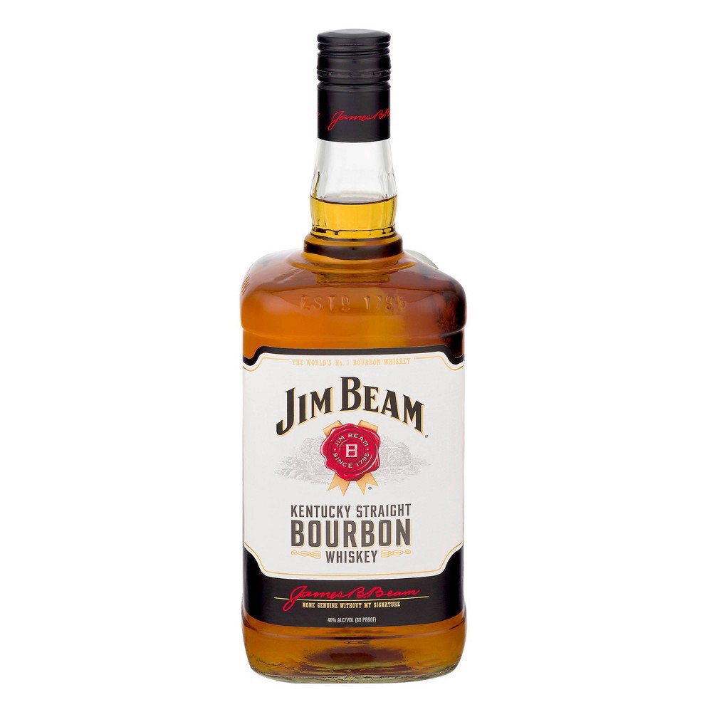 slide 2 of 7, Jim Beam Kentucky Straight Bourbon Whiskey 1.75 L, 1.75 liter