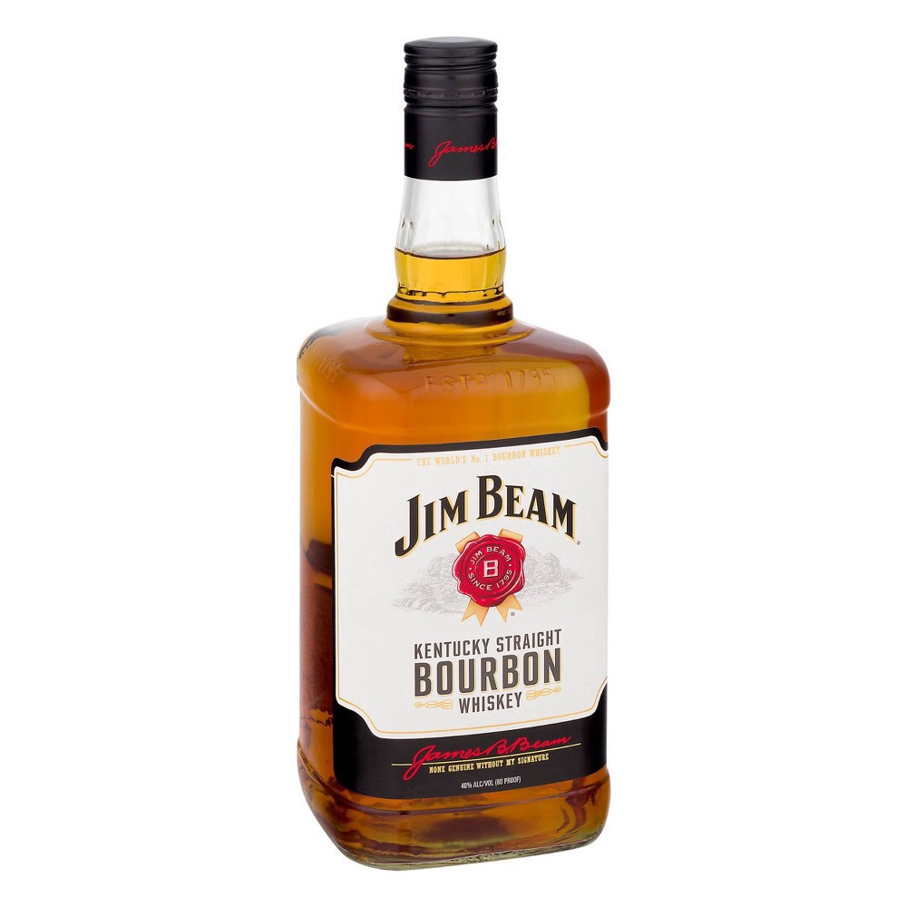 slide 3 of 7, Jim Beam Kentucky Straight Bourbon Whiskey 1.75 L, 1.75 liter