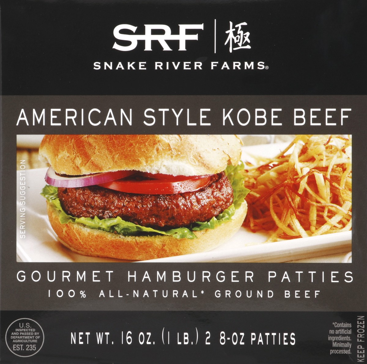 slide 2 of 4, Snake River Farms Hamburger Patties 2 ea, 2 ct