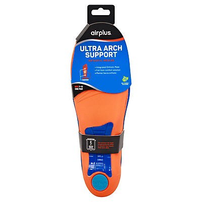 slide 1 of 1, Airplus Size 7-13 Men Ultra Arch Support Orthotic Insoles 1 ea, 1 ct