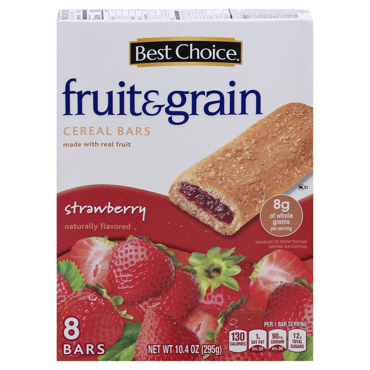 slide 1 of 1, Best Choice Strawberry Fruit Bars, 8 ct